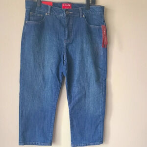 NWT Chaps denim rodeo  capri Pants Women's sz.10